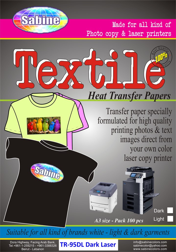 Laser Transfer Papers Sabine Colors Lebanon